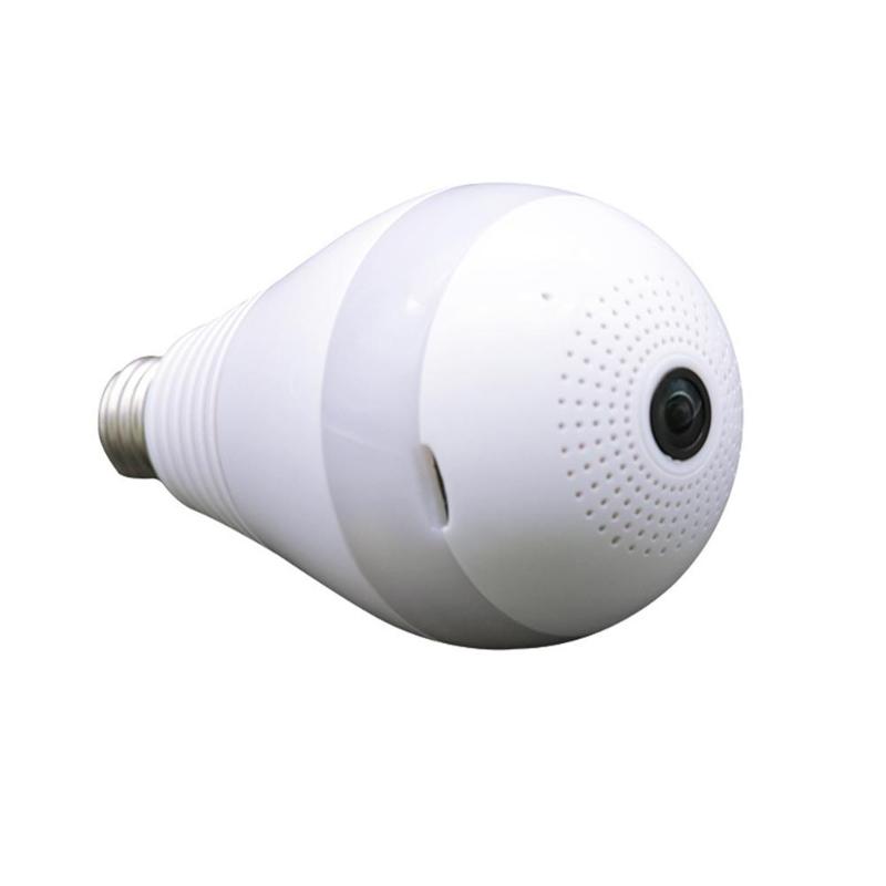 Cameras DishyKooker HD 360 Panoramic Hidden WiFi IP Camera Light Bulb Home Security Lamp-image-700759248