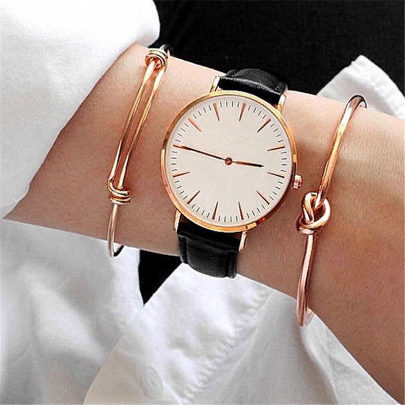 

Link, Chain 2pcs Fashion Knot Bracelet For Women Men Unisex Geometric Half Round Metal Bracelets Simple Daily Jewelry Accessories