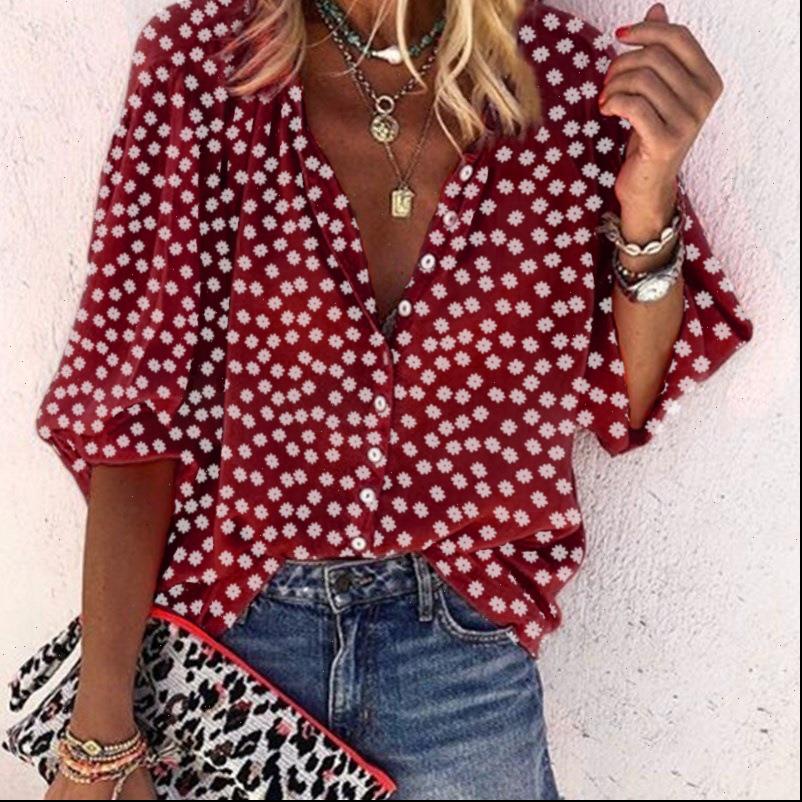

fashion loose casual half women shirts sleeve white and autumn floral print plus size 5xl boho blusas