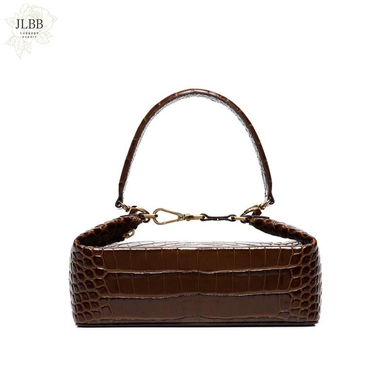 

Evening Bags Women's Shoulder Bag Square Box Messenger Summer Beach Crocodile Handbag For Lady Bolsa Feminina