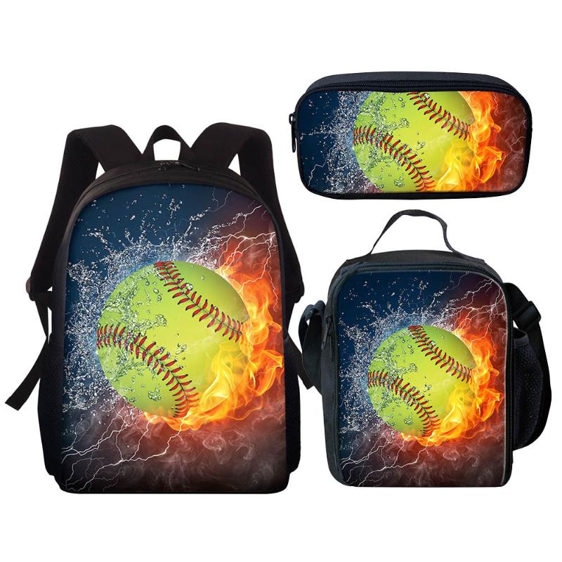 

School Bags Basketball Baseball Children Book Bag 3pcs/set 3D Print For Girls Boys Kids Backpack Teenage Schoolbag Satchel Stude, Cc3698z87gk