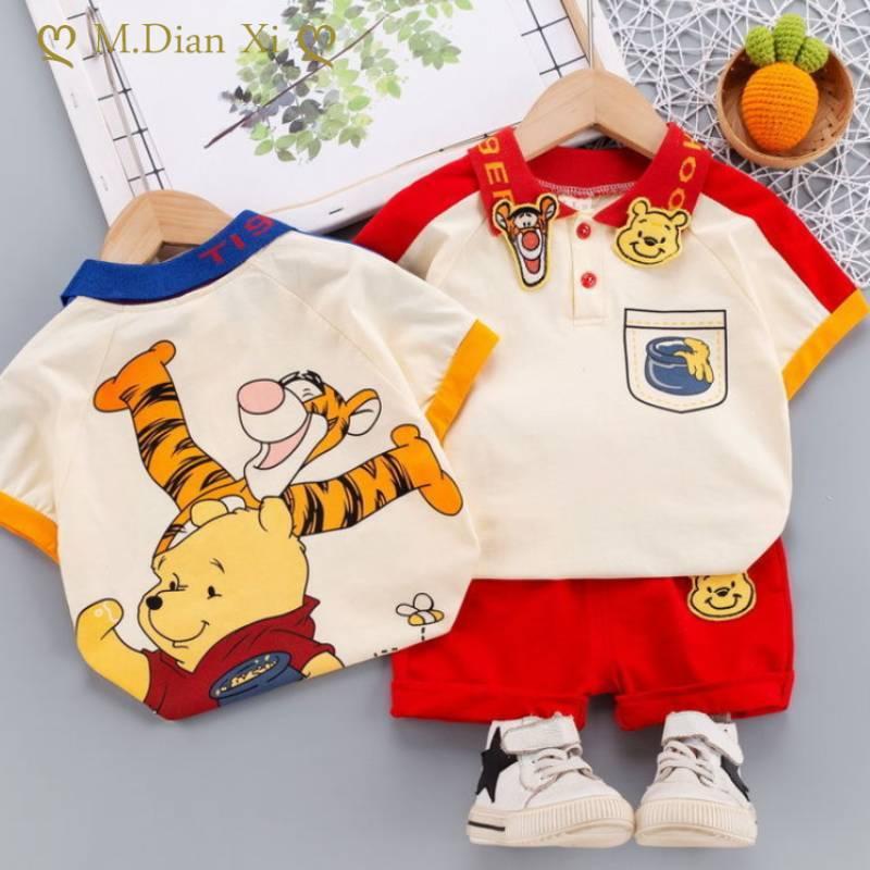 

Clothing Sets 2022 Boys' Summer 2 Baby Cartoon Short Sleeve Shorts Fashion Children's Half, White