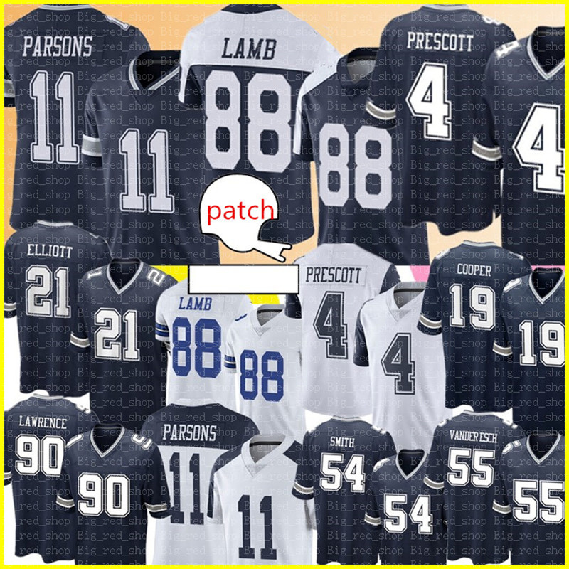 

11 Micah Parsons 88 CeeDee Lamb Jersey 4 Dak Prescott 21 Ezekiel Elliott 55 Leighton Vander Esch Football Jerseys Amari Cooper Jaylon Smith Jason Witte Lawrence 2021, Men+patch {s-xxxl}
