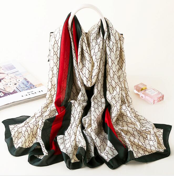 

Shawl scarf 2021 new artificial silk scarf female summer seaside sunscreen beach towel GC278