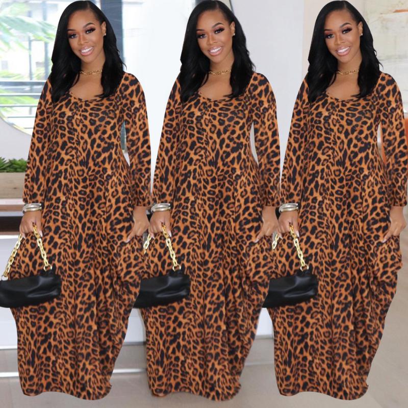 

Casual Dresses Women Spring Autumn 2021 Reommend Style Tie Dye Long Sleeve Boho Loose Party Dress Wholesale, Multi