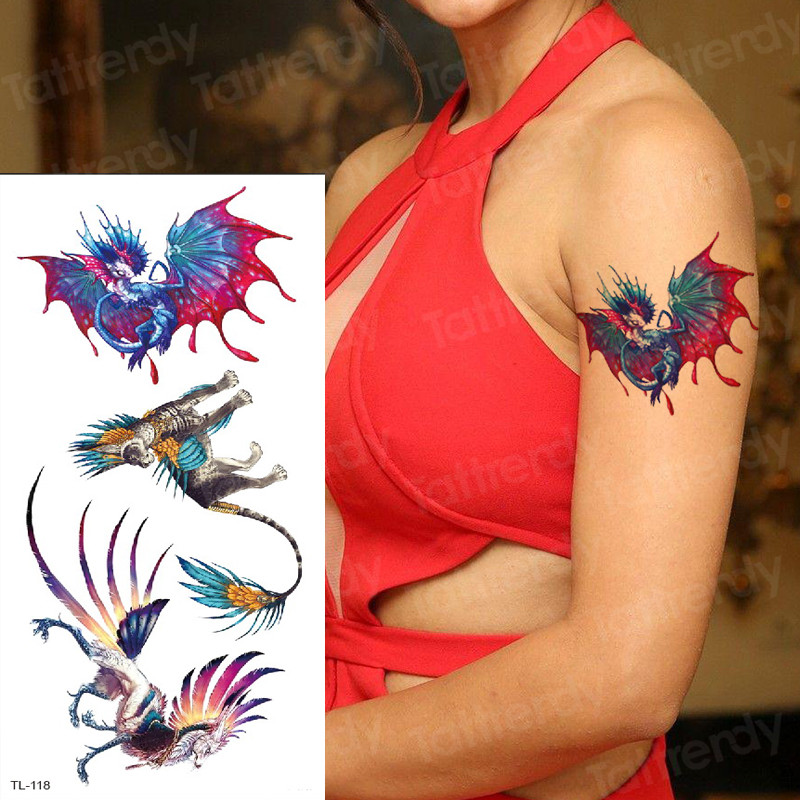 

Waterproof temporary tattoos sticker tattoo stickers rose flower butterfly wolf tiger girls birds unique for women arm fake sleeve tatoo body art hand