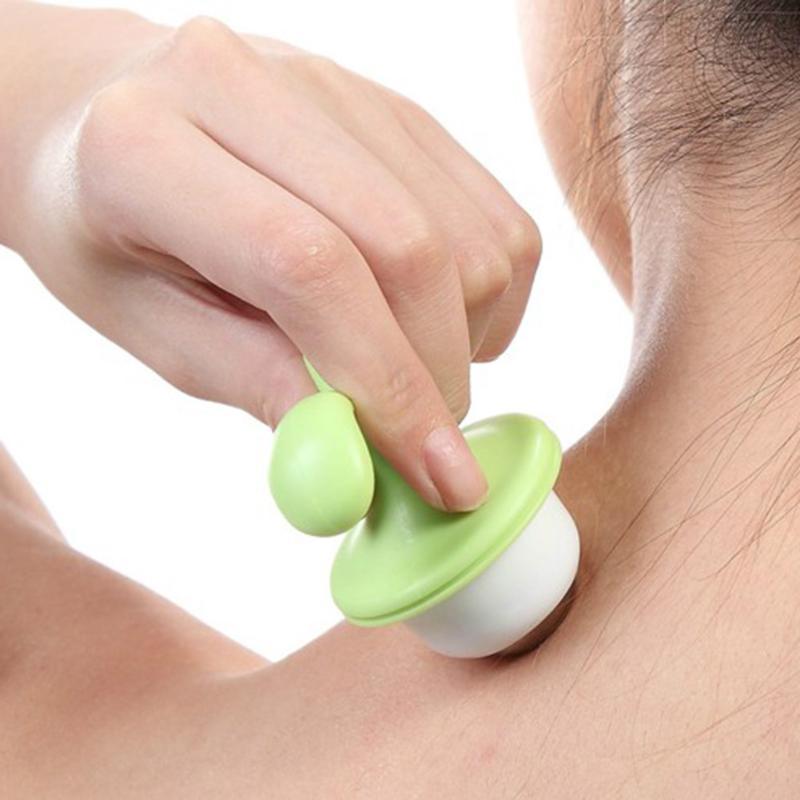 Portable Shoulder Cervical Spine Massager Manual Body Ball Bead Massager Mini Potted Plant Shaped Neck Back Relax Roller-image-692176454