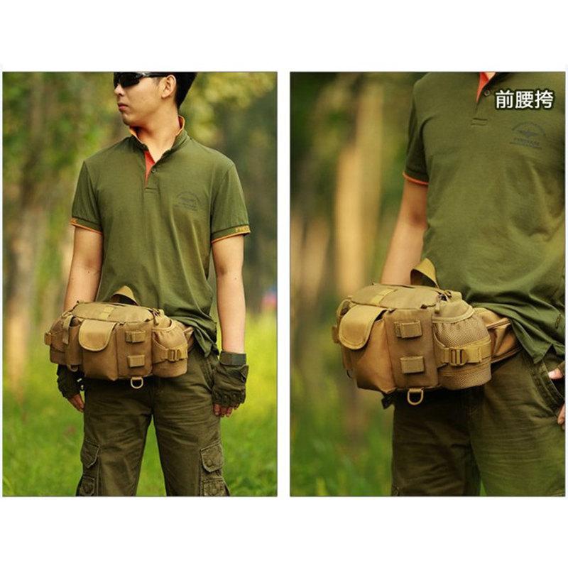 

Waist Bags Men Double Kettle 1000 D Nylon Leisure Packs Hip Bag Women's Waistband BagsOxford Pack Purse