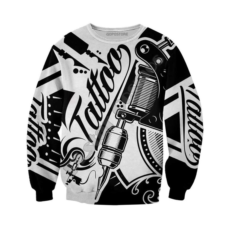 

Letter Picture Men s 3D Printing Hoodie Visual Impact Party Top Punk Gothic Round Neck High Quality American Sweater Hoodie, Black