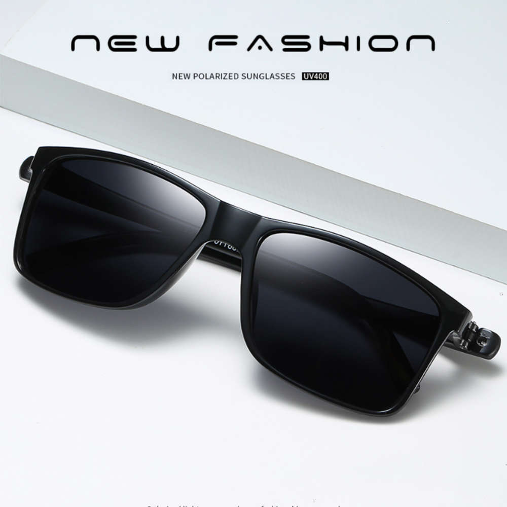 

sunglasses Simprect Polarised 2021 Vintage Square Retro mirror Anti-glare controller sunglasses For Men Oculos, Black