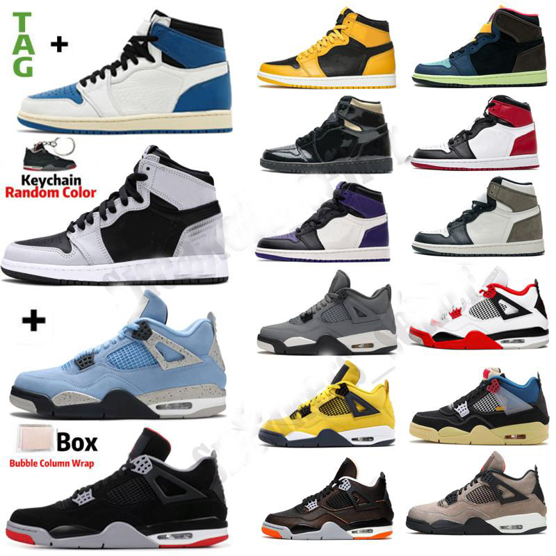 

Electro Orange Shadow University Blue 1 1s Mens Basketball Shoes 4 4s Bred Obsidian UNC Black Cat Pure Money Starfish Fire Red Men Sports Women Sneakers Trainers, 21