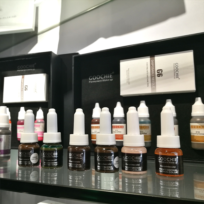 10ml GOOCHIE original Pure Emulsion pigment Permanent Makeup eyebrow Pigment 6 color Tattoo Inks for eye lips tattoo machine ink Perfections-image-758959688