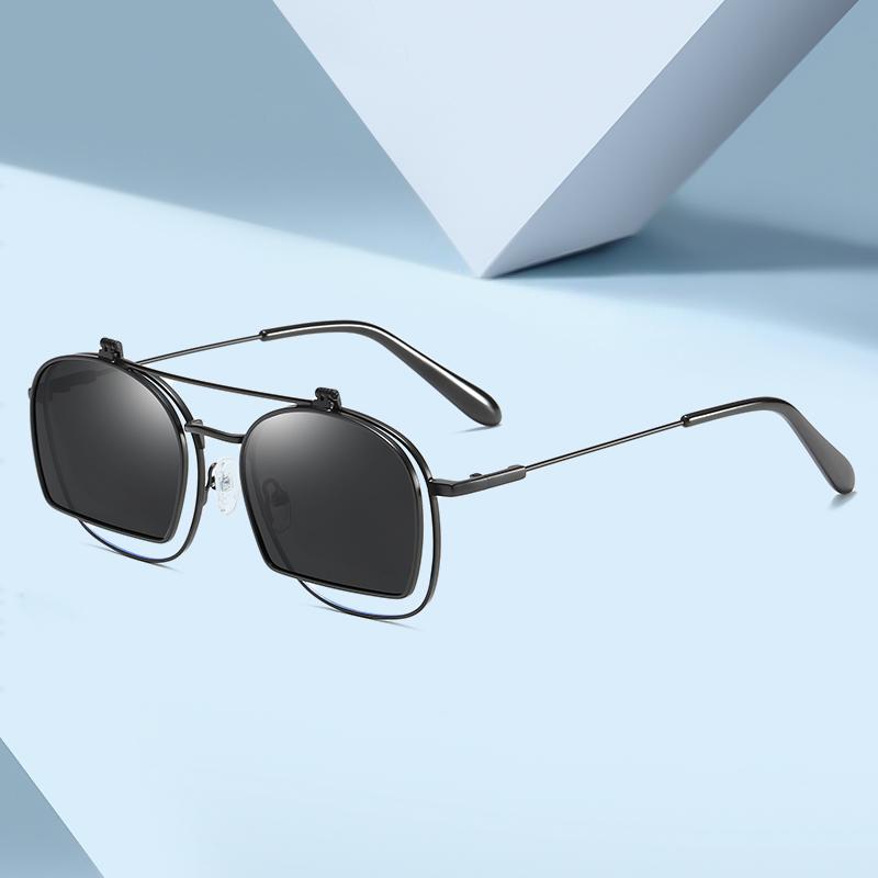 

Sunglasses Fashion Men/Wome Personality Reversible Clamshell-type Design Polarized Male Driving Glasses Gafas De Sol