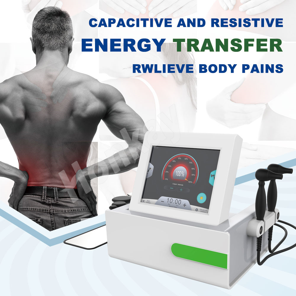 High effective RET CET shock wave tecar physical equipment rf Diathermy for pain relief body slimming tecar machine-image-695070616