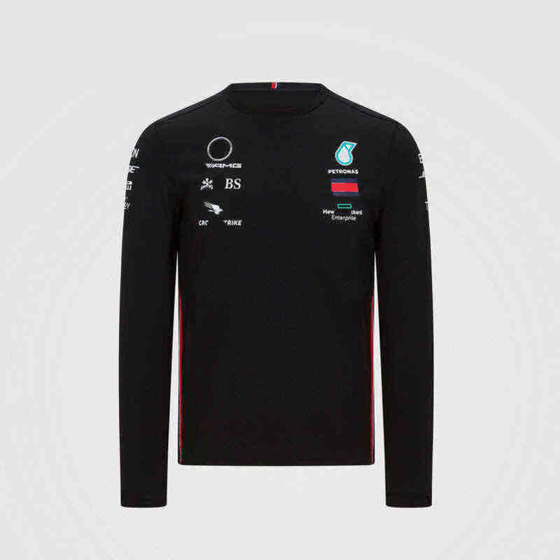Luxury Mens Petronas Brand Sweatshirts t Shirts Mercedes F1 Formula One Racing Women Casual Long Sleeve T-shirts Benz Lewis Hamilton Team Work Cloth