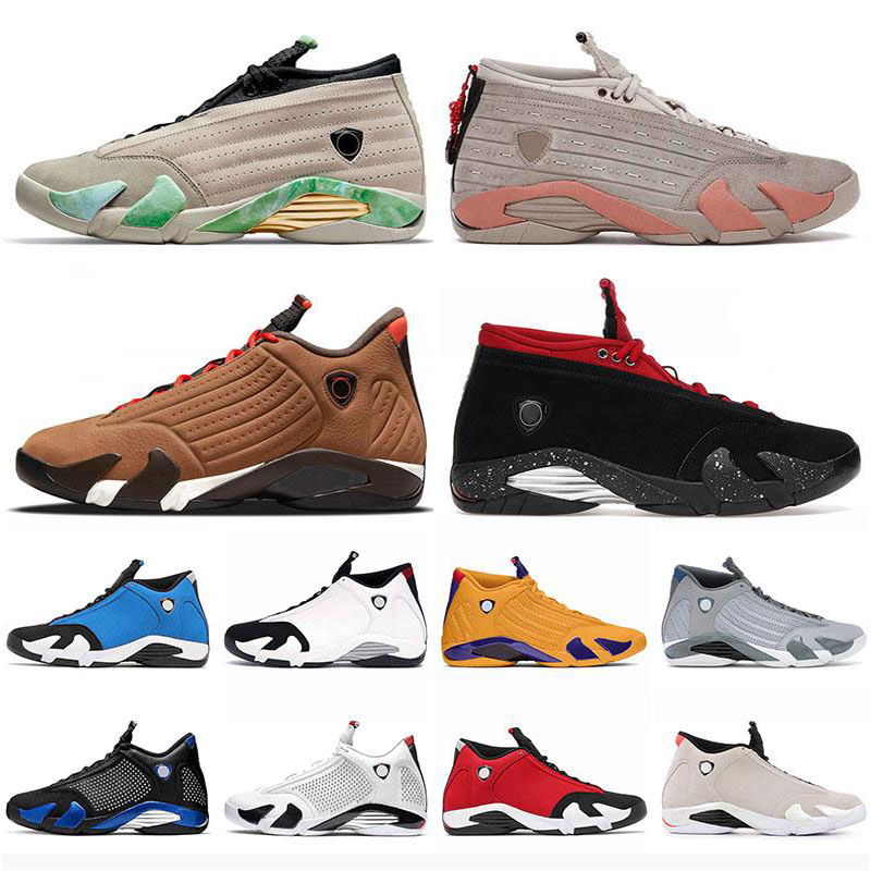 

Top Jumpman 14 14s XIV Outdoor Shoes Red Lipstick Fortune Winterized University Gold Gym Blue Candy Cane Black Toe Mens WomenTrainers Sneakers 40-47, As shown 24