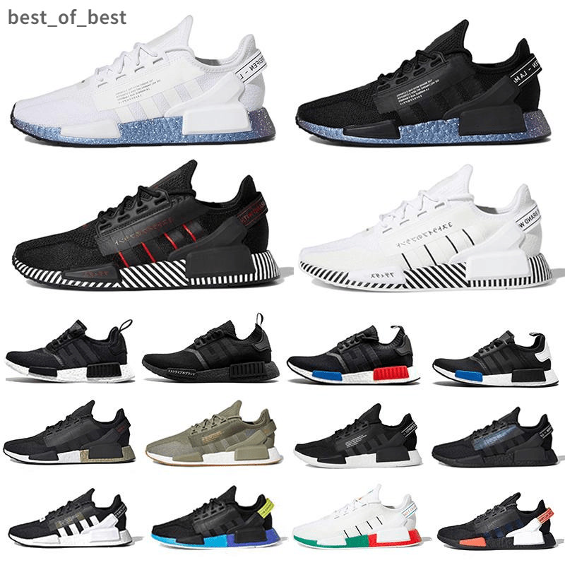 

Nmd r1 v2 mens running shoes White Speckled aqua tones mexico city metallic core black munich oreo green men women trainers sports sneakers