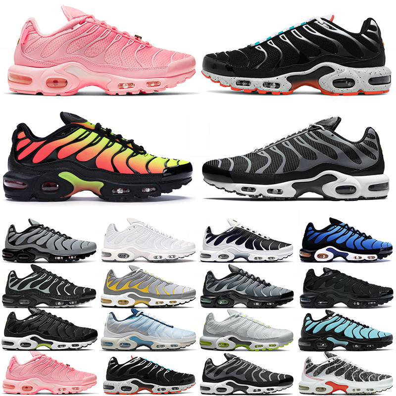 

tn plus men women running shoes triple Black Aquamarine white Atlanta Crater Psychic Blue Volt Sky mens trainers outdoor sports sneakers size 36-45, 30