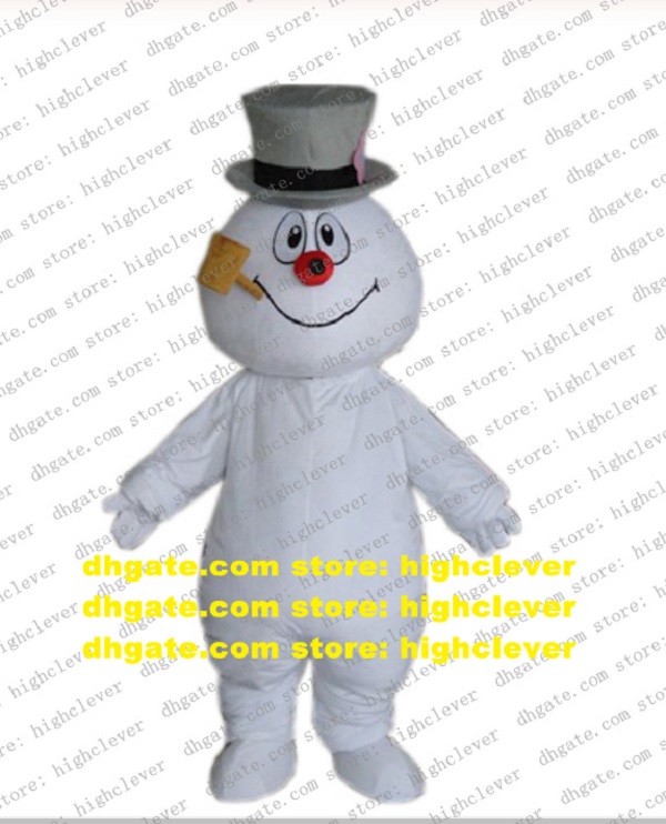 

Hottest Frosty Snowman Mascot Costume Adult Cartoon Character Outfit Suit Gather Ceremoniously Welcome Newcomers CX038, As in photos