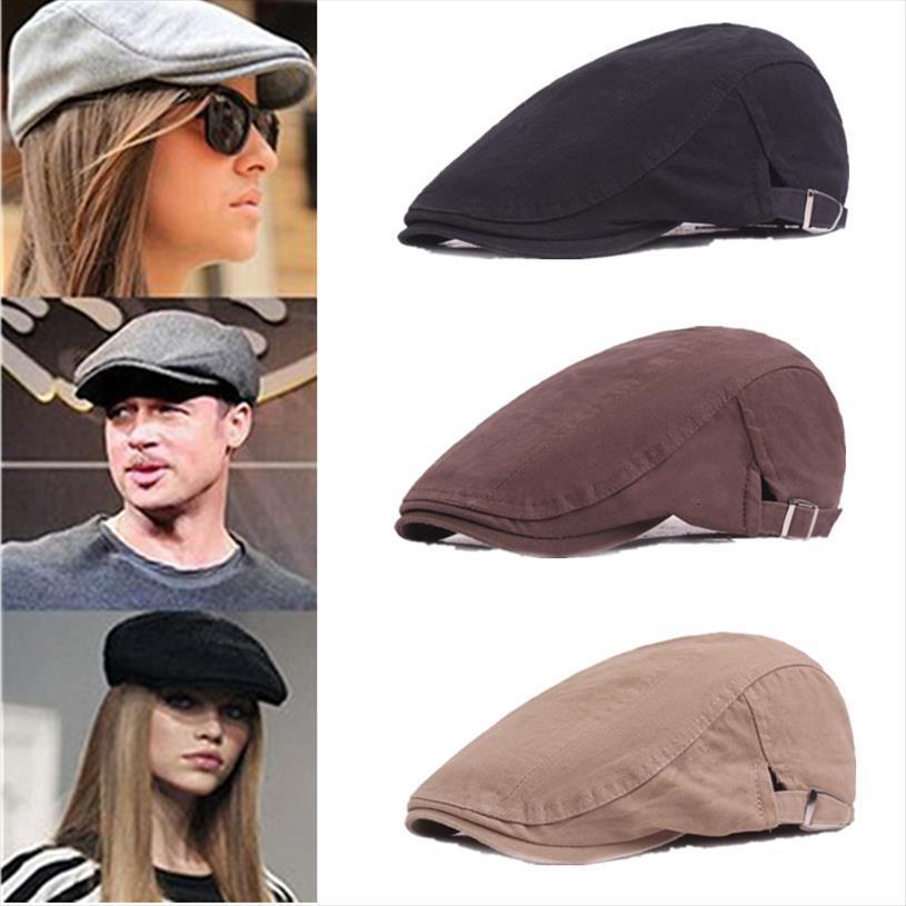 

5 colors classic retro driving cabbie baseball golf hats newsboy beret caps outdoor travel men summer sun cotton hat, Blue;gray