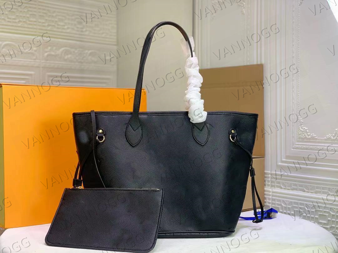 

45685 High Quality 2021 Fashion Classic Bags All-match Onthego Medium Tote Women Handbags By The Pool Monograms embossing Shoulder Bag, Gift bags