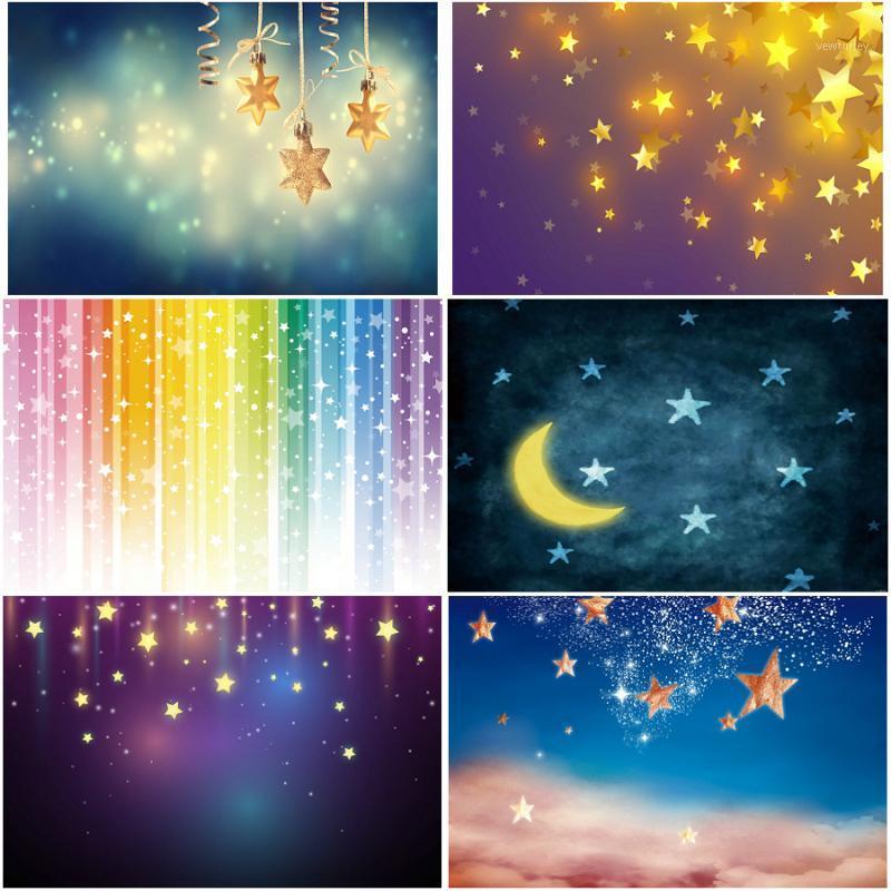 

Party Decoration Shining Stars Backdrop Wedding Born Baby Bridal Star Moon Color Pography Backgrounds Po Booth Studio Prop