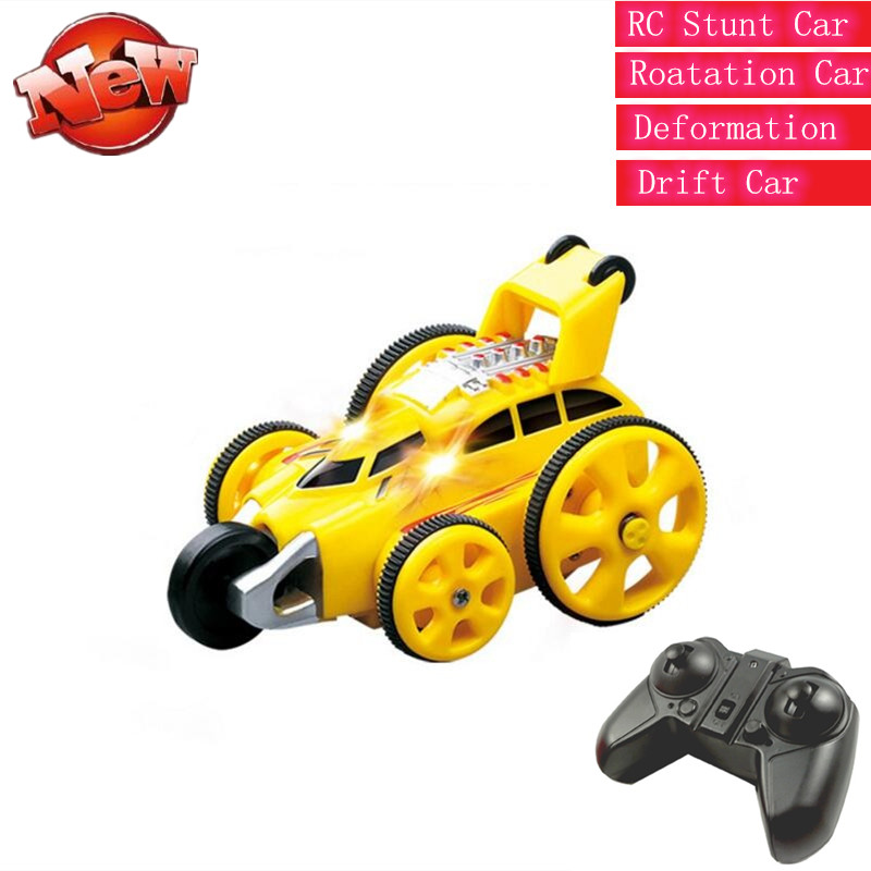 

2.4G RC Stunt Car Toy rc Tumbling Car 360 Degree Rotation Dirft Car Remote Control RC Racing demonstration toy model Kid gif