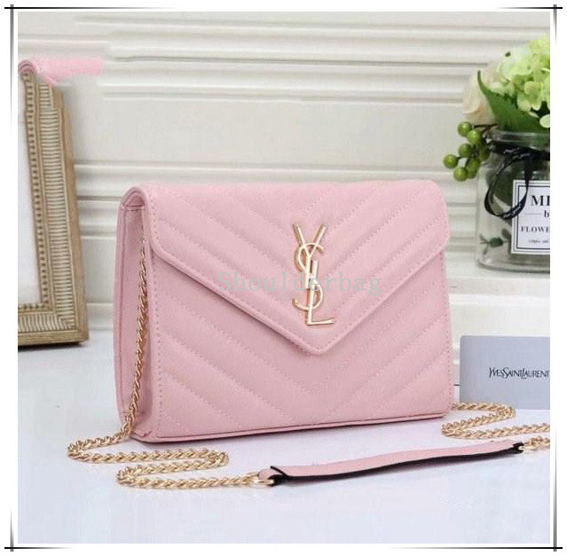

Pink sugao designer luxury handbags mletter print women messenger bag bag crossbody pu leather high quality purse clutch ySL 87987, Red;black