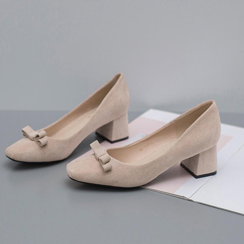 

Dress Shoes 2021 Pumps Women's Thin High Heels Pumping Formal Work Shallow Mouth Non-slip, Nude