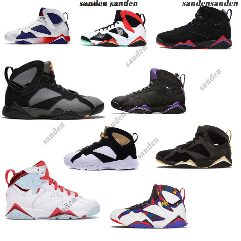 

2021 High Qaulity Jumpman 7 7s OG Basketball Shoes 3 3s White Red Black Gold Sneaker, Box