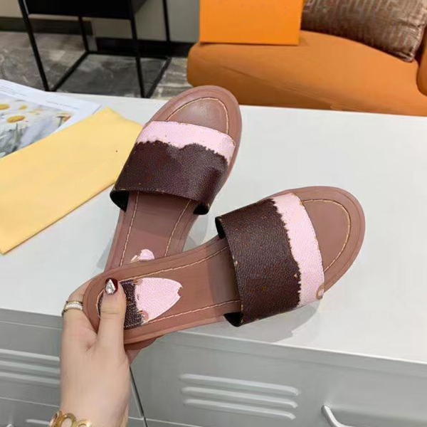 

Dio 2021 Designer brand Fashion Women's sandals women Luxury flower printed Tie-dye unisex beach flip flops big sizembv001