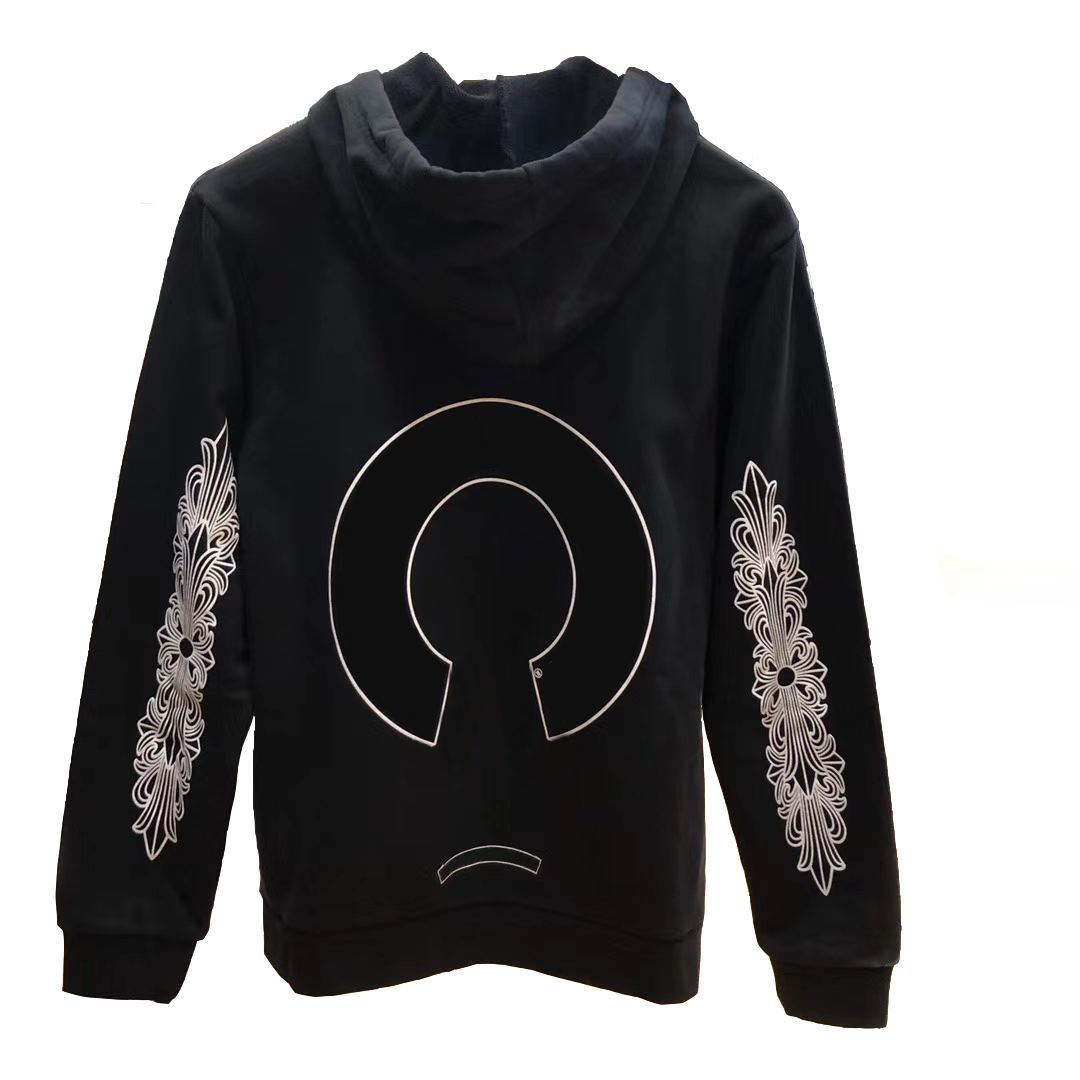 

Classic Luxury Mens Designer Hoodies High Quality Cotton Casual Letter Printed Long Sleeve Men Woman Zip up Hoodie 14 Styles, Black