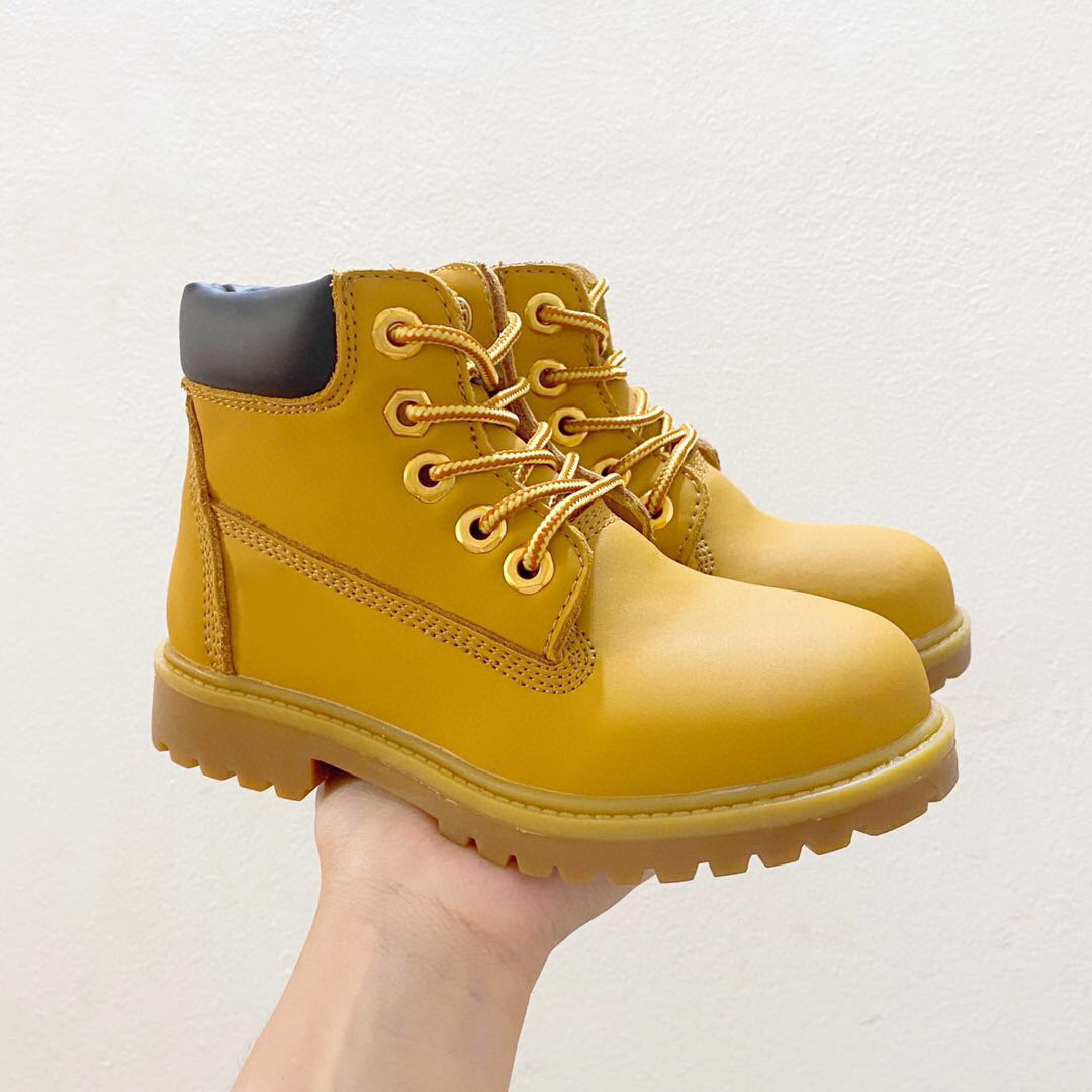 

Top Quality Kids Martin Boots New Toddler Shoes Boys Girls Waterproof Ankle Boots Winter Autumn Work Boot, Purple