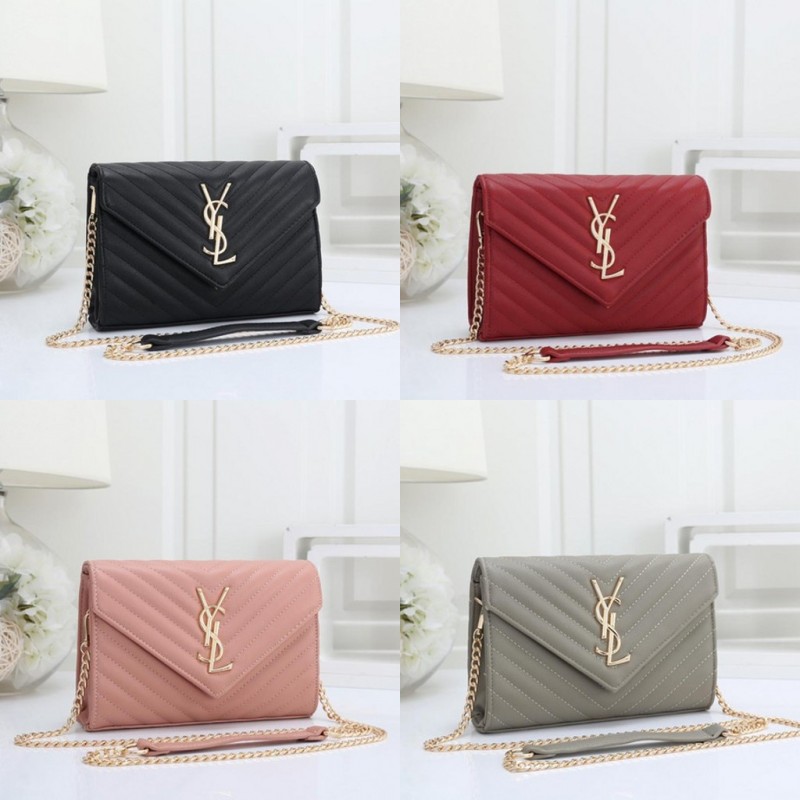 

2021 Fashion Women Shoulder Purse Handbags Luxurys Designer Messenger Bags Wallet Tote Bag YSL LV LOUIS BAG VITTON 8866, Golden;silver
