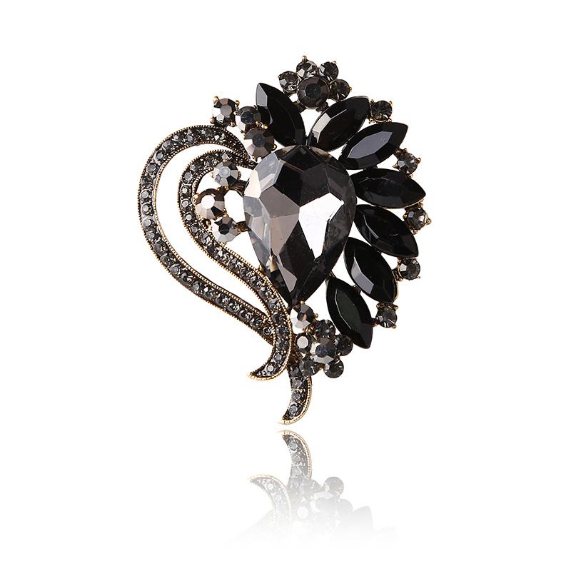 

Pins, Brooches Beadsland Alloy Inlaid Rhinestone Brooch Design Fashionable High-end Clothing Accessories Pin Woman Gift BR0026