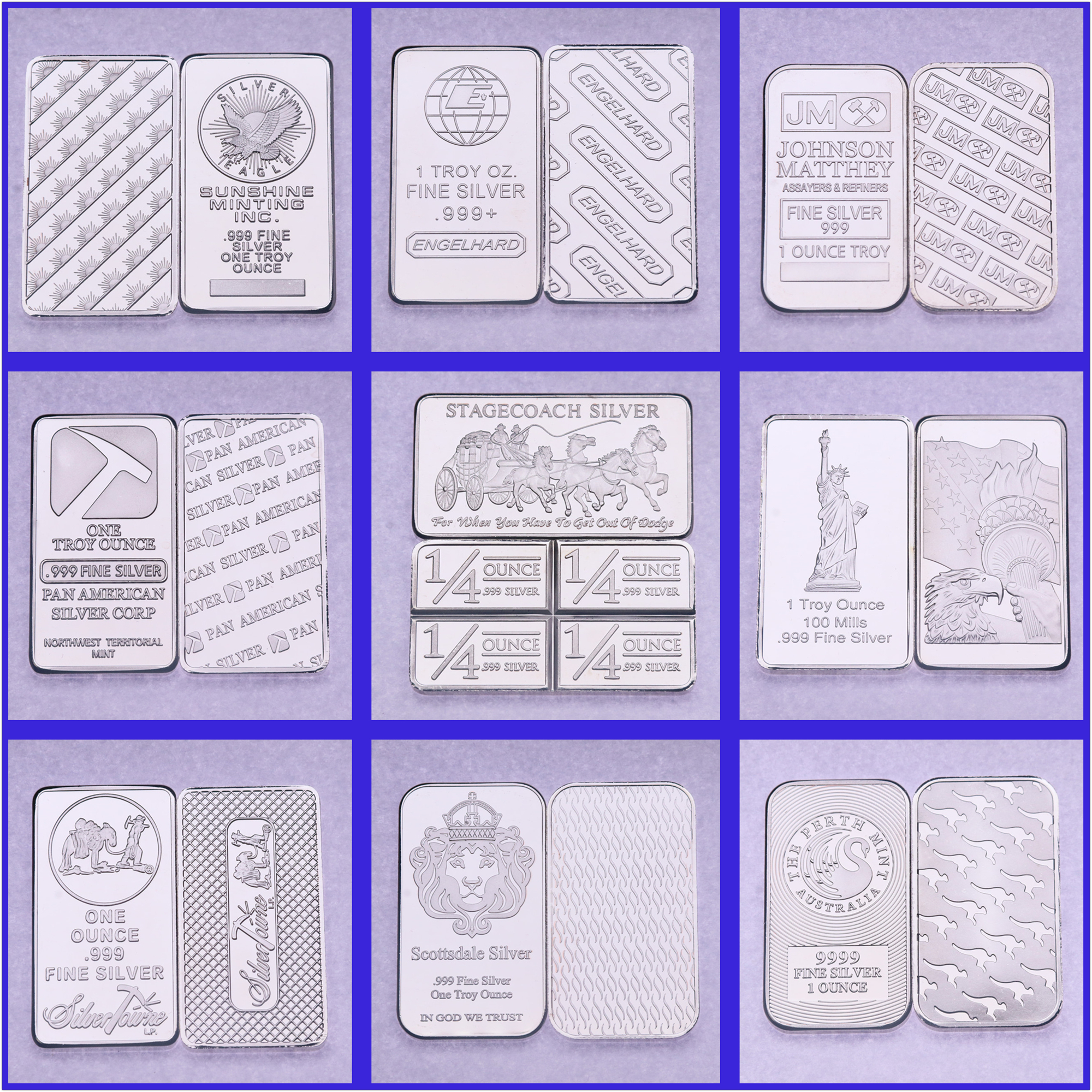 

Other Arts and Crafts 1 oz Australia Switzerland Germany American Silver Bar Bullion silvering SilverCoin No Magnetic Business Gift