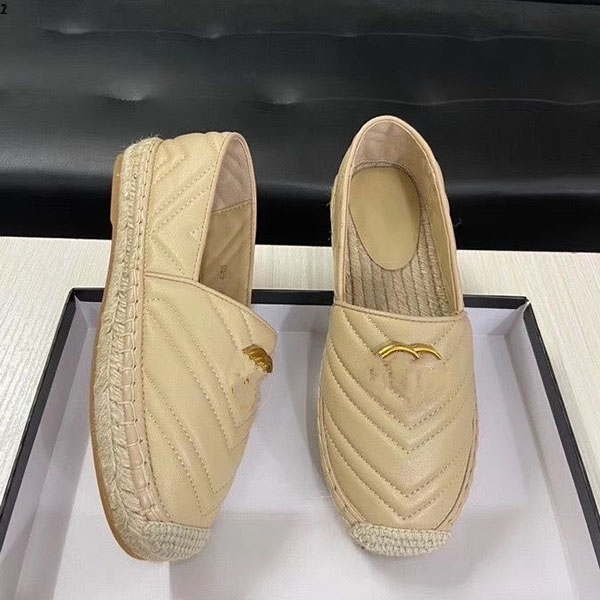 

High quality Brand designer espadrilles genuine leather Thick soles canvas shoes women's Platform fashion flats Plus Size35-41 mk65463