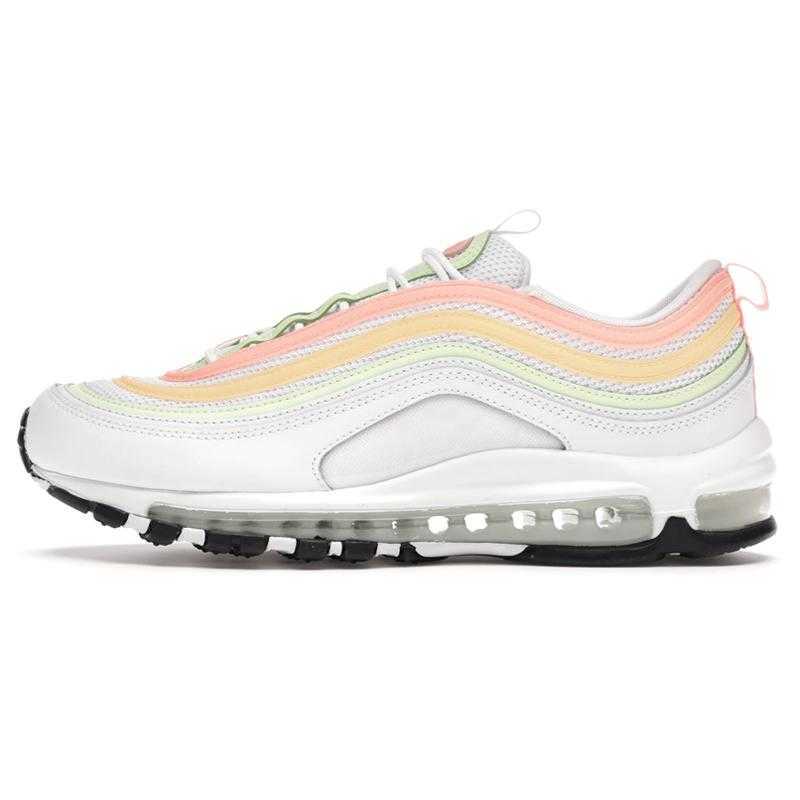 2021 Fashion Men Women 97s Running Shoes White Pine Green Pull Tab Obsidian MSCHF Lil Nas X Satan Trainers Ghost Melon Tint Barely Volt Atomic Pink Sneakers