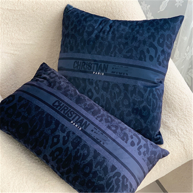 

Luxury designer pillow case cushion cover high quality Signage printing classic Leopard pattern 45*45cm for home Decorative office pillowcas