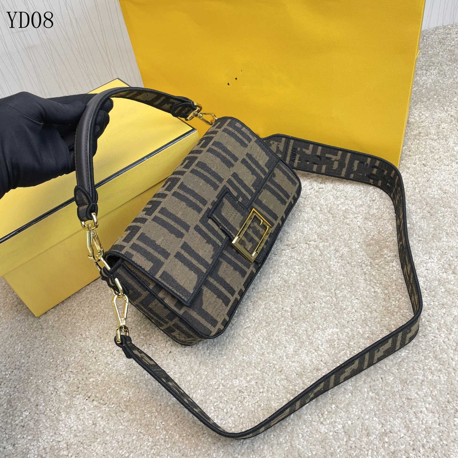 

Women Luxurys Designers FF Baguette pu Shoulder Bags Handbags Bestselling wallet Crossbody f bag Hobo purses LW_1, 26cmx4cmx16cm