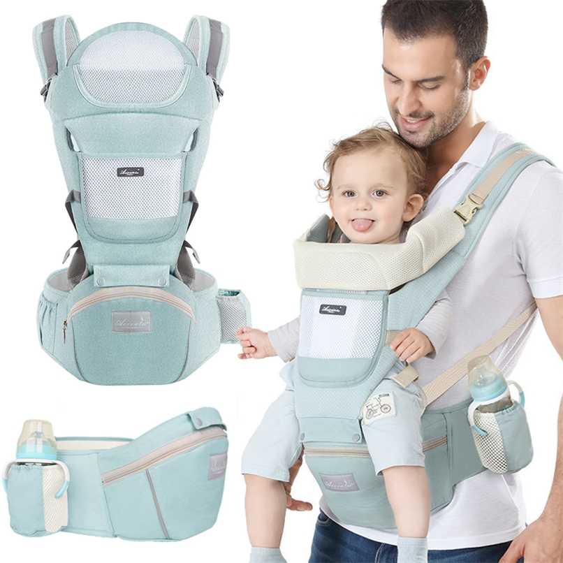 0-48 Month Ergonomic Baby Infant Baby Hipseat 3 In 1 Front Facing Ergonomic Kangaroo Baby Wrap Sling 211025-image-735358062