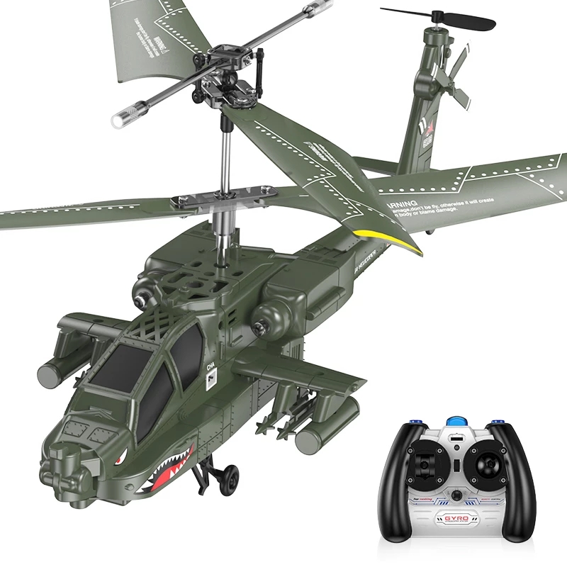 

3.5CH Beast APACHE RC Helicopter RTF MODE2 AH-64 Flight Stabilizing System LED Light Model Kids fighting helicopterToys Gift, Apache helicopter