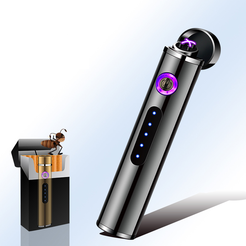 

Pasma USB ighter Doube Arc For Cigarette Smoking Eectronic Rechargeabe Gift For Friends
