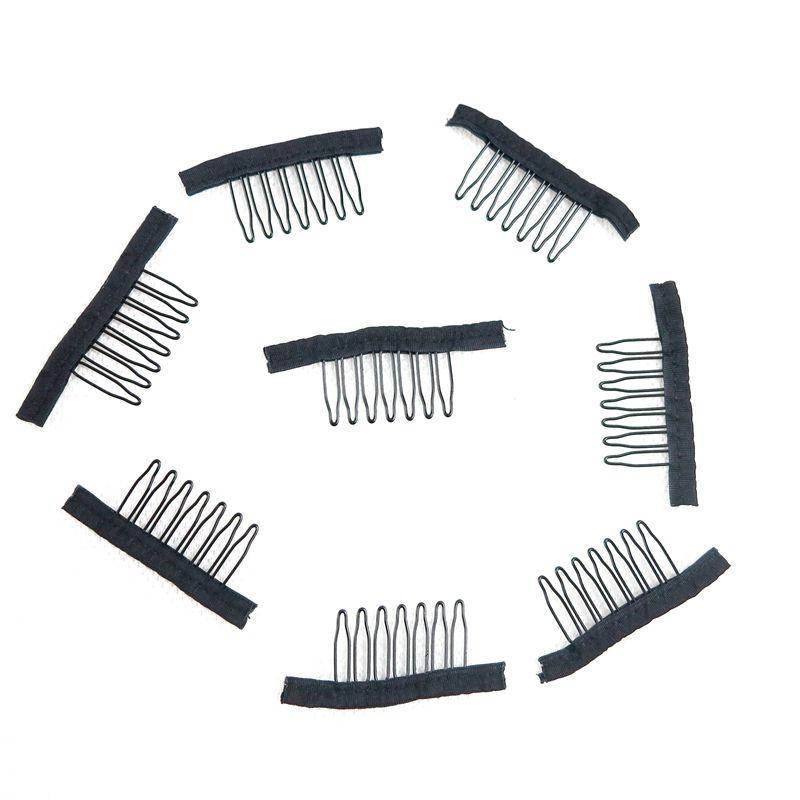 

2021 Wig clips Wig combs Clips 7teeth For Wigs Cap and Wigs Making Combs hair extensions tools