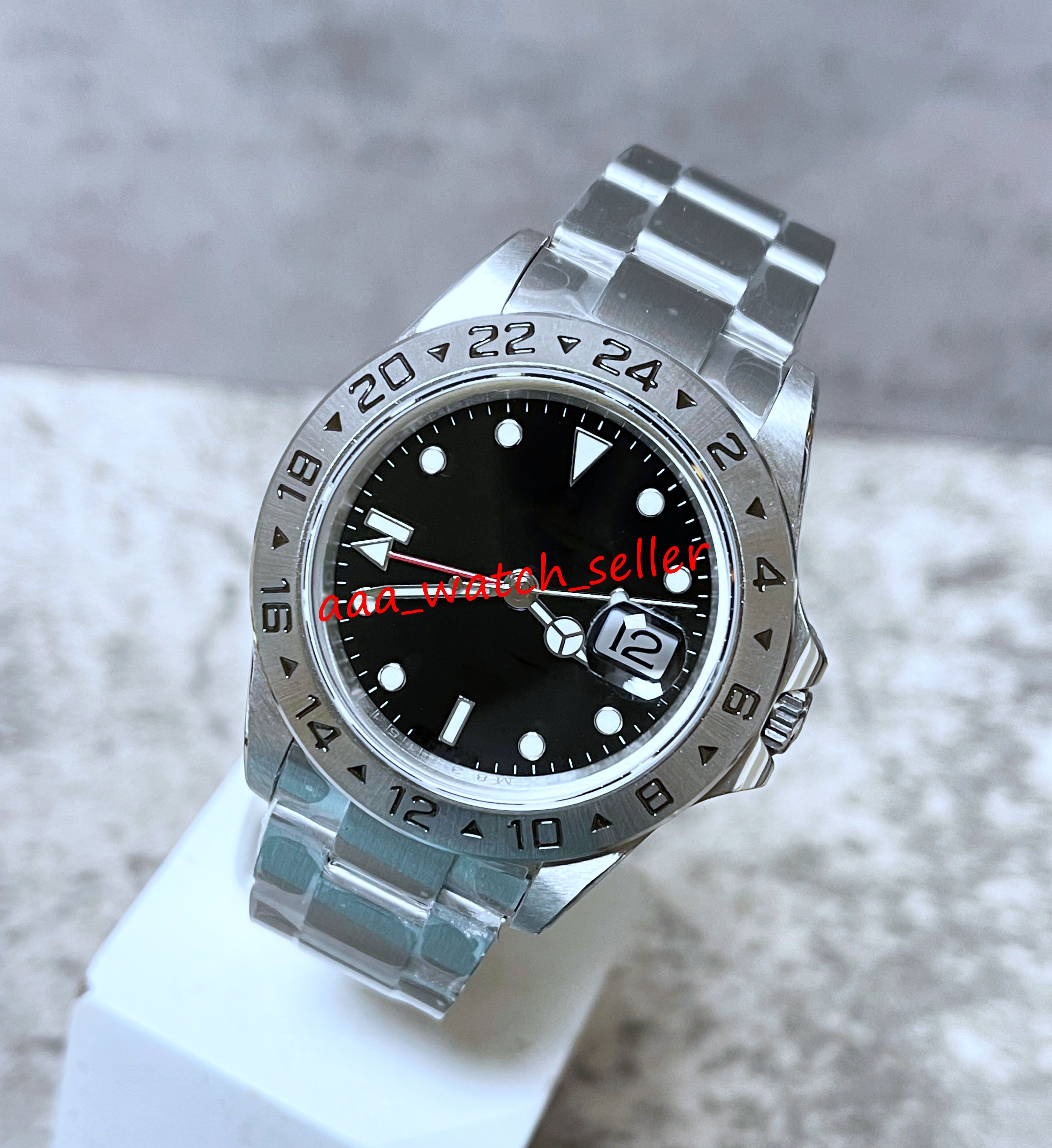 

2 styles BP Factory Vintage Luxury mens watches 40mm Master explorer 16570 DG 2813 mechanical automatic movement 316L stainless steel oyster sport wristwatches, P1