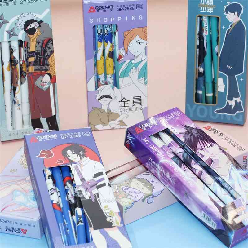 

Student cartoon neutral blue black 0.38/0.5mm carbon examination signature pen