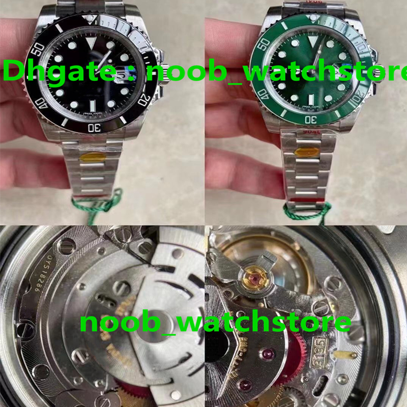 

N-V12 TOP quality orologio di lusso 40mm diameter 2836/3135 movement watches 904L fine steel Ceramic bezel mens watch Waterproof 200m, Box(send by epacket)
