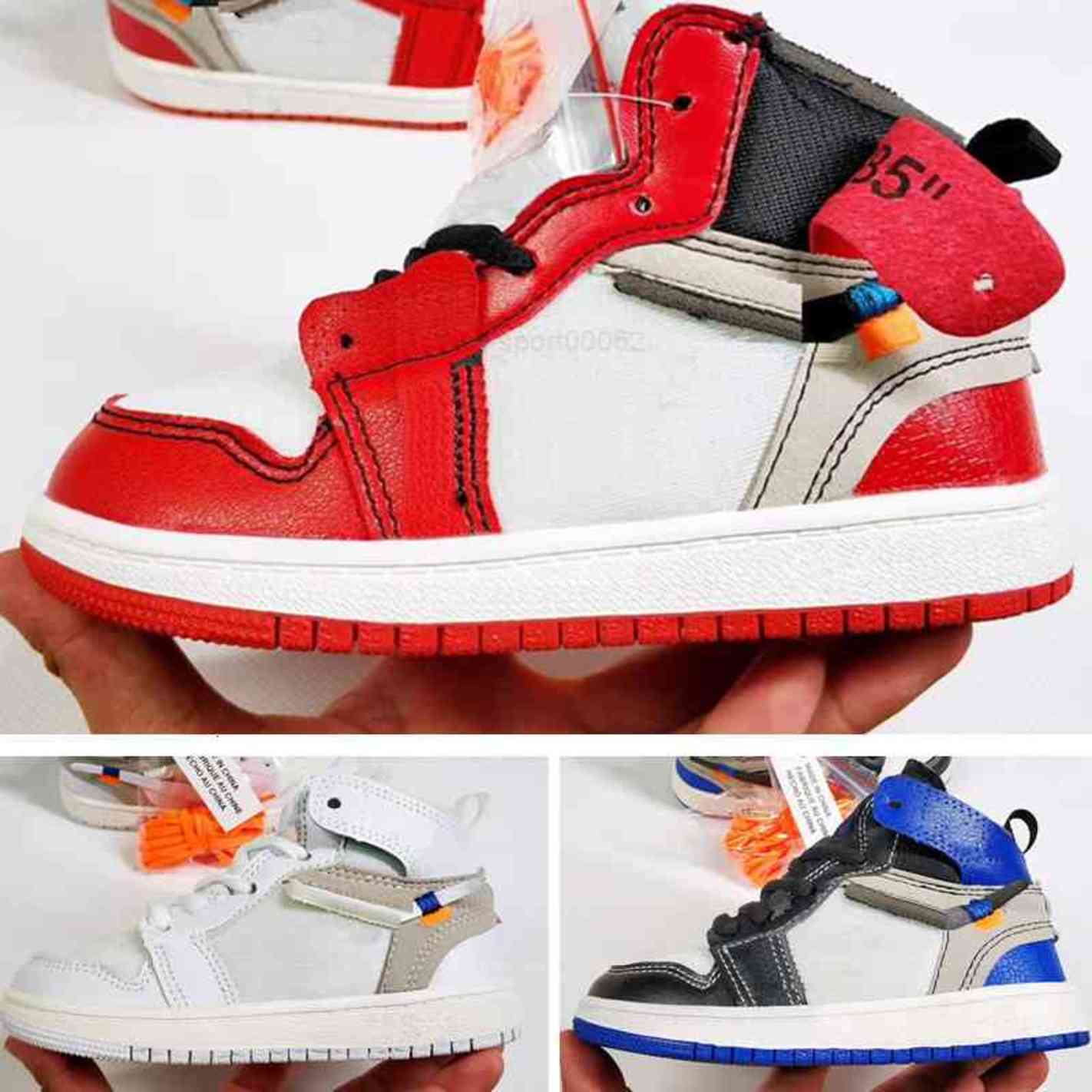 

PreSchool Jointly Signed High OG 1s Youth Kids Shoes Chicago Born Baby Infant Toddler Trainers Small Big Boys Girls Sneakers, Black