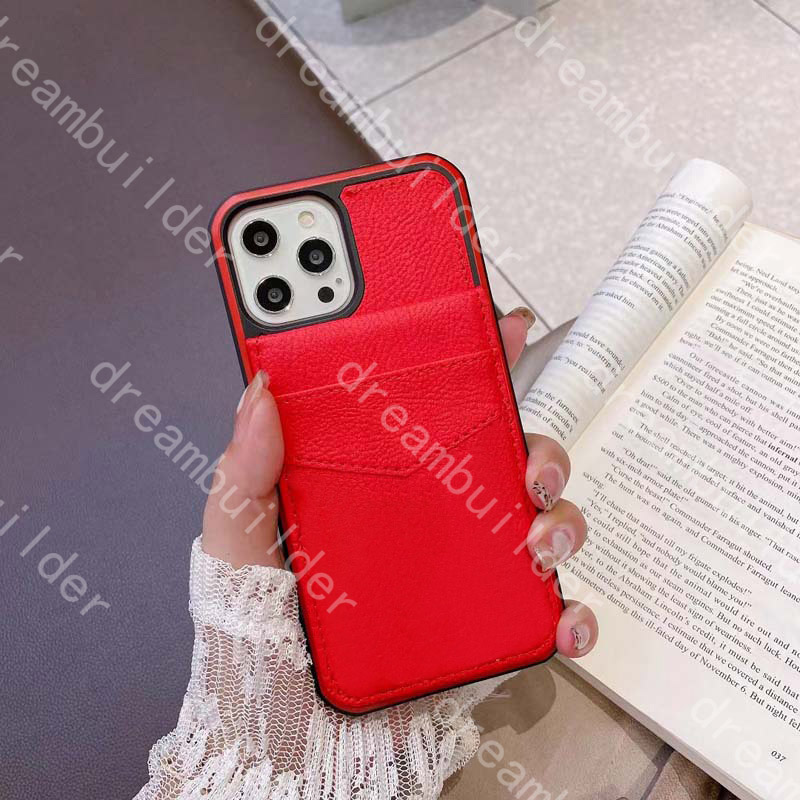 

fashion iPhone case for 12 pro max 11Pro 11proMax 7 8 plus X XS XR XSMAX PU leather wallet cases designer shell, Red