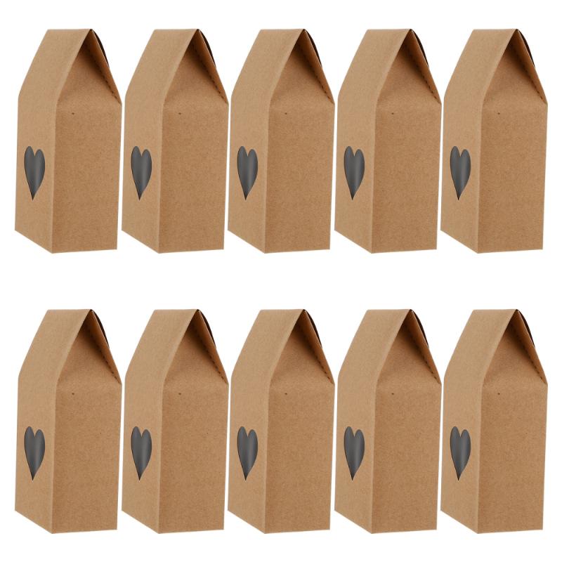 

Gift Wrap 25Pcs Baked Snack Boxes Heart-Shaped Transparent Opening Container